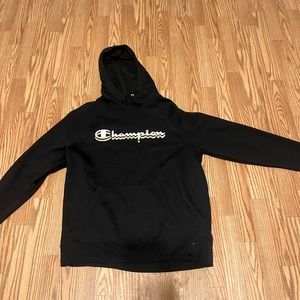 🖤 black and glitter gold champion hoodie🖤